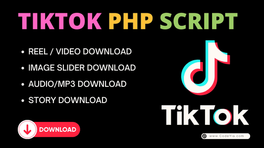 TikTok VIdeo | Reels |  Downloader PHP Script